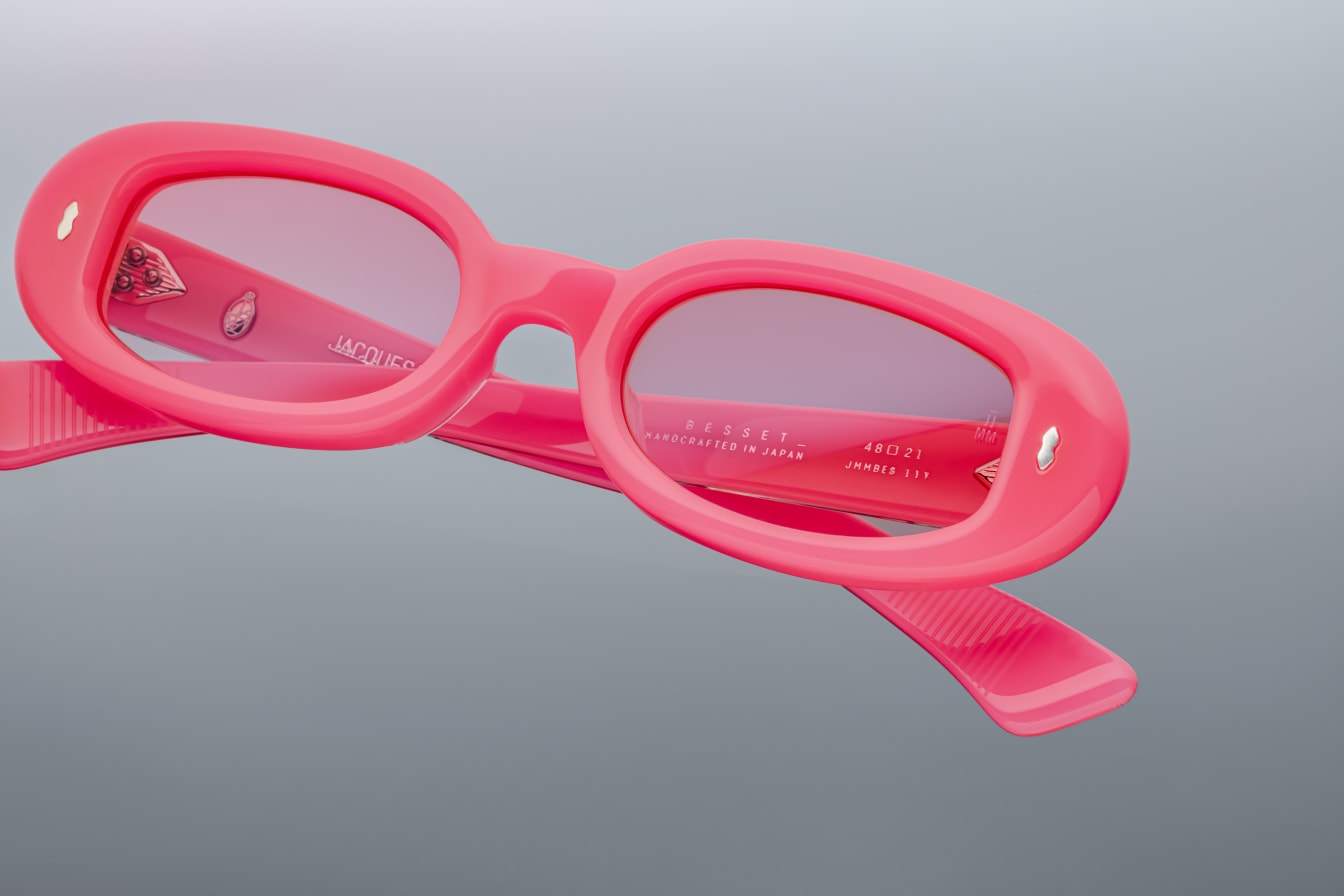 BESSET FLUORESCENT STERLING SILVER FLUO PINK GRADIENT