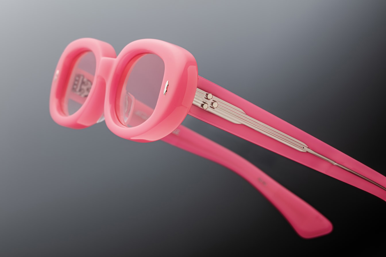 BESSET FLUORESCENT STERLING SILVER FLUO PINK GRADIENT