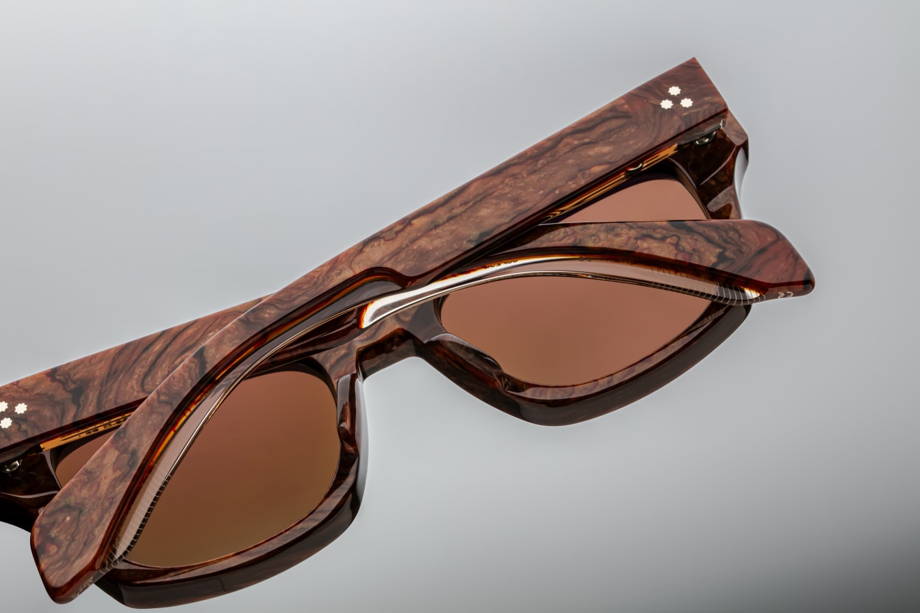 DEALAN 53 BURLWOOD STERLING SILVER SWEET BROWN