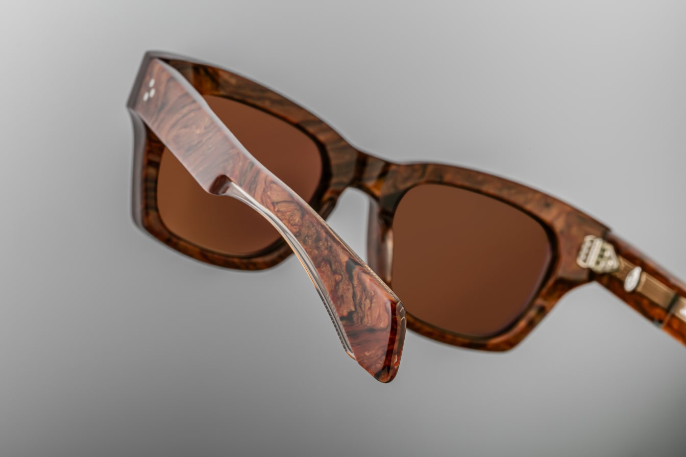 DEALAN 53 BURLWOOD STERLING SILVER SWEET BROWN