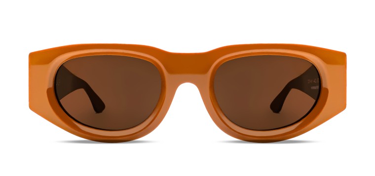 DOPAMY 4402 Solid orange w/ solid brown lenses SOLID BROWN