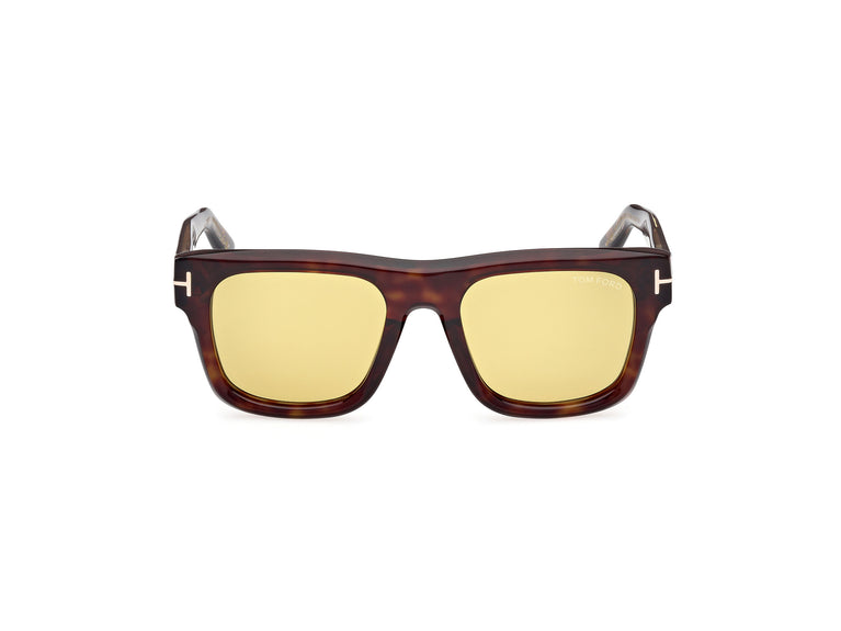 FT1200 ICON SQUARE SUNGLASSES DARK HAVANA BROWN