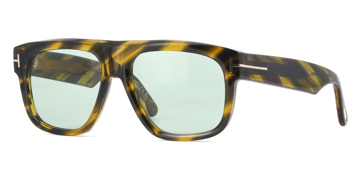 FT1201 ICON GEOMETRIC SUNGLASSES HAVANA OTHER GREEN