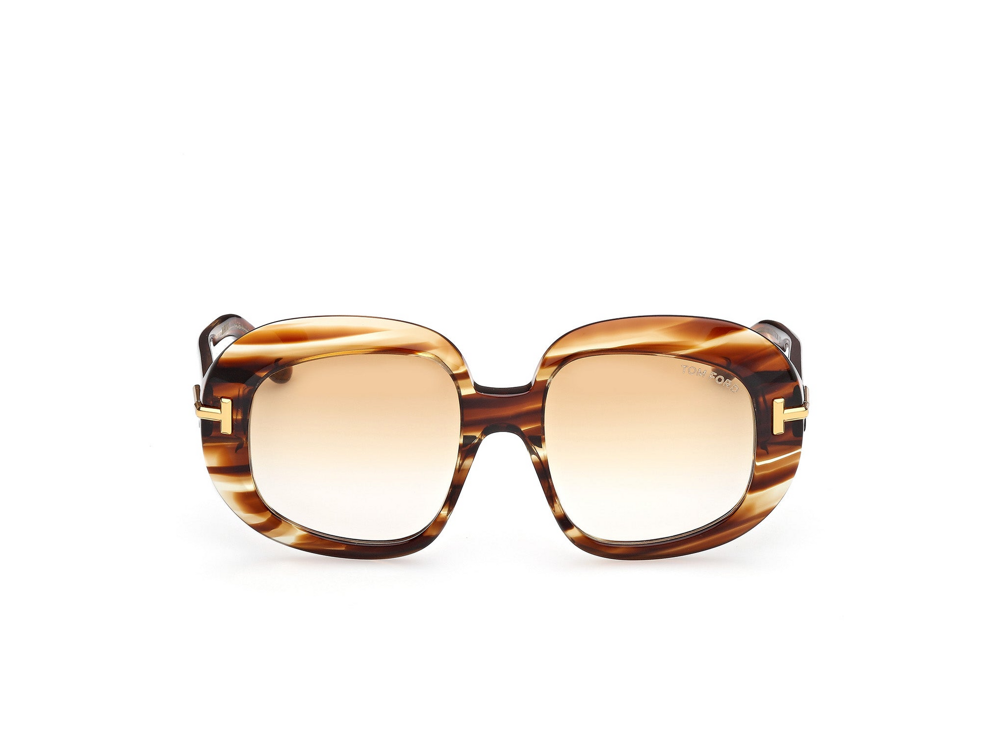 FT1237 ICON ROUND SUNGLASSES HAVANA OTHER GRADIENT BROWN