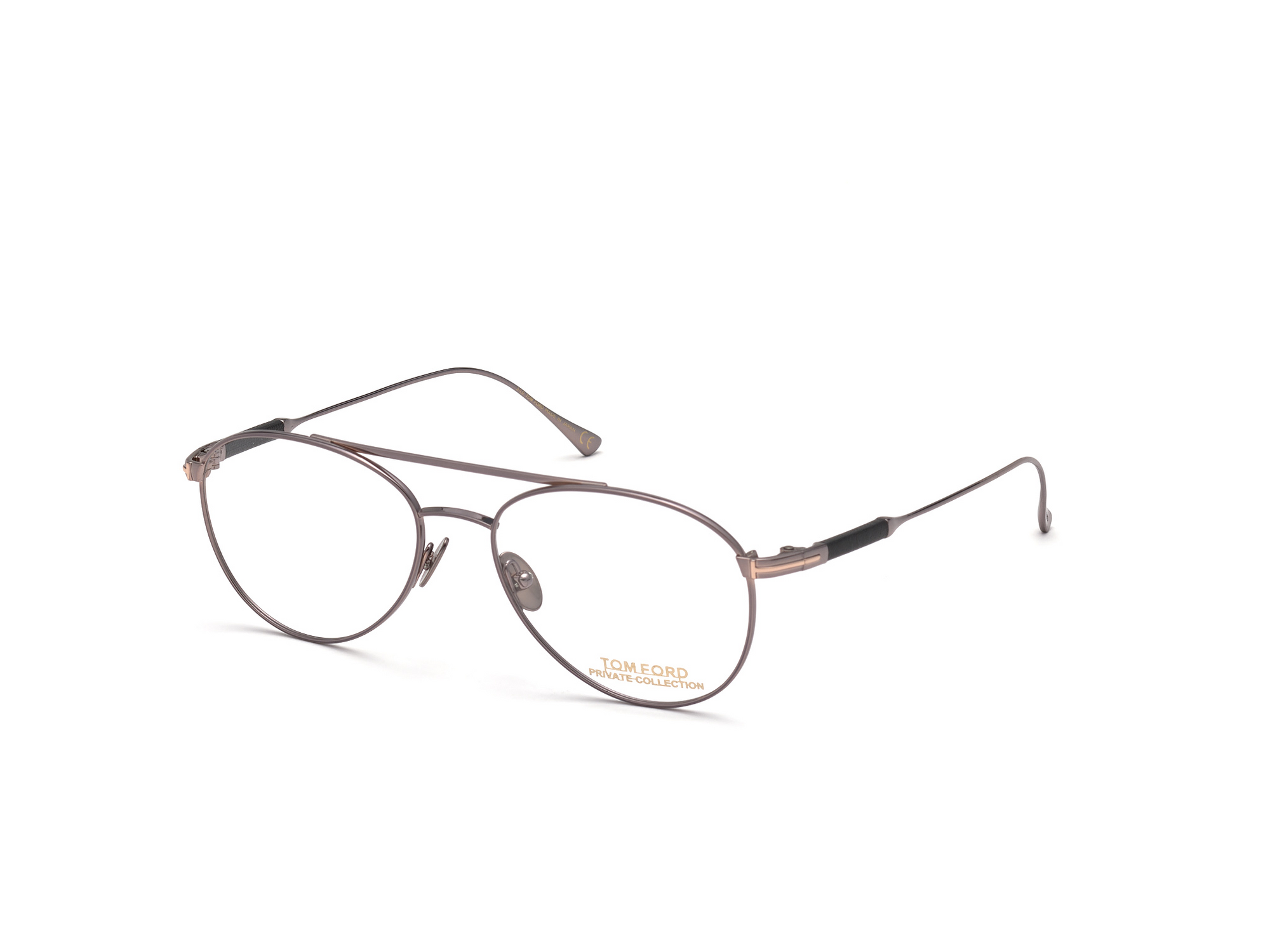 FT5716 P TITANIUM PILOT OPTICALS SHINY DARK RUTHENIUM CLEAR
