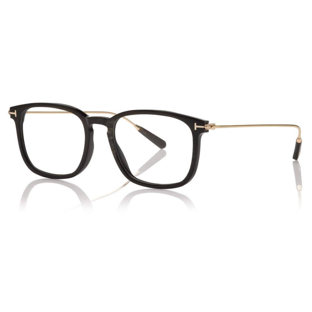 FT5722 P KEY BRIDGE SQUARE HORN OPTICALS COLOURED HORN CLEAR