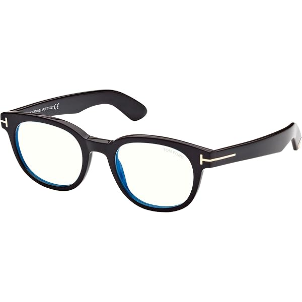 FT6028-B ICON BLUE BLOCK ROUND OPTICALS HAVANA OTHER CLEAR