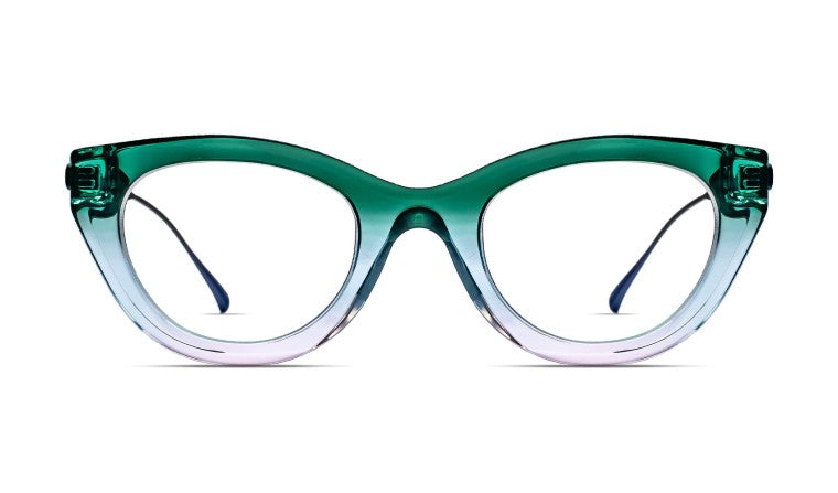 JUNGLY 1081 TRANSLUCENT GRADIENT GREEN AND PINK CLEAR