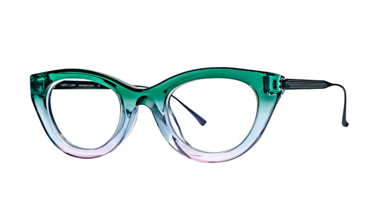 JUNGLY 1081 TRANSLUCENT GRADIENT GREEN AND PINK CLEAR