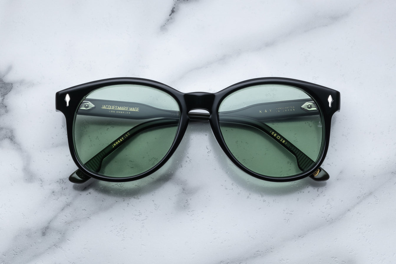 KAY COBRA SILVER CIRCA PRODUCTION VINTAGE GREEN MINERAL GLASS