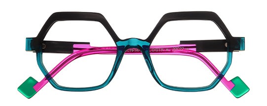 LOGIK 22C27 CRISTAL BLEU OPAQUE GRIS FONCE CRISTAL MAGENTA