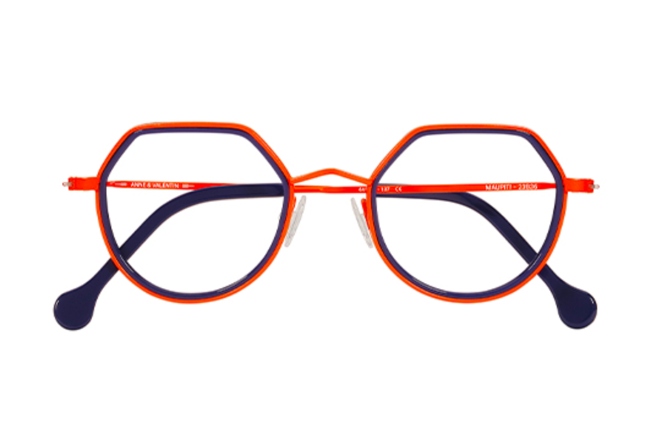 MAUPITI 23B36 ORANGE OPAQUE BLEU MARINE