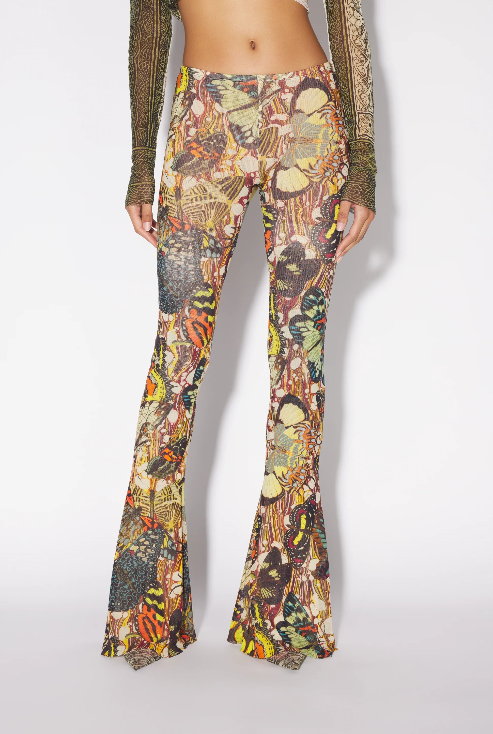 MESH PANT PRINTED PAPILLON YELLOW/MULTICOLOR