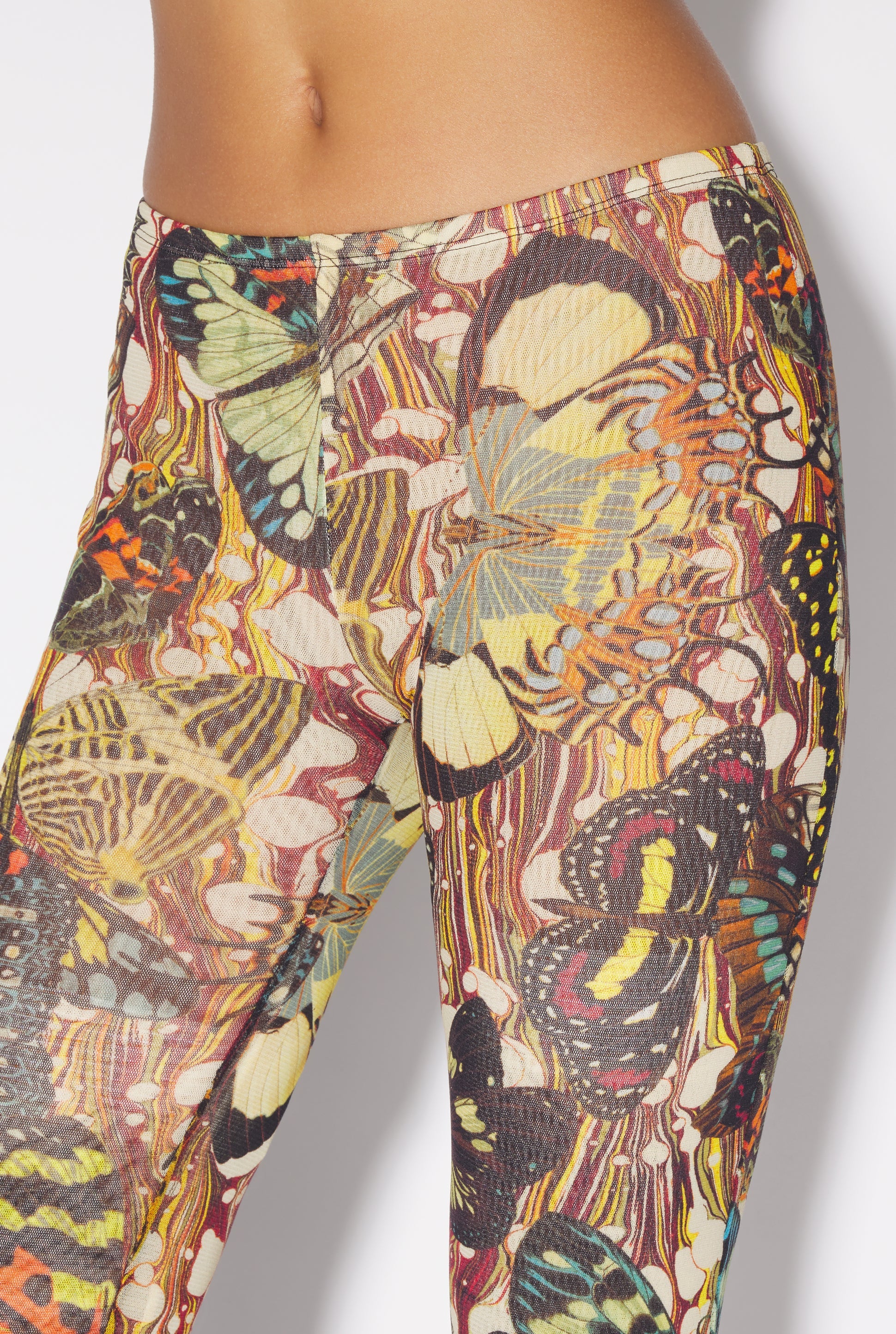 MESH PANT PRINTED PAPILLON YELLOW/MULTICOLOR