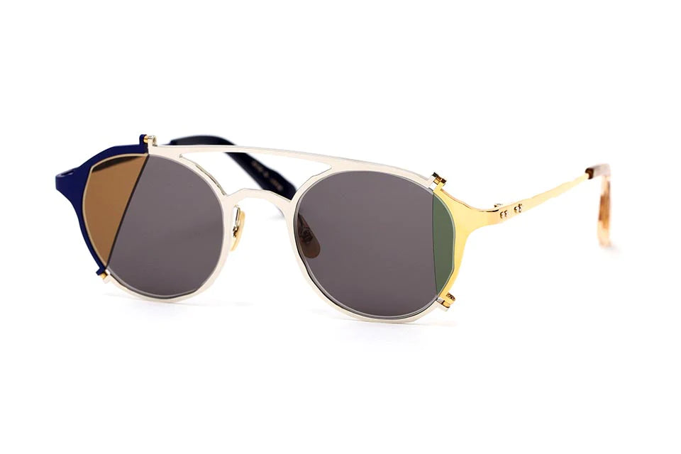 MM0027 NO. 4 NAVY SILVER GOLD BROWN SMOKE GREEN