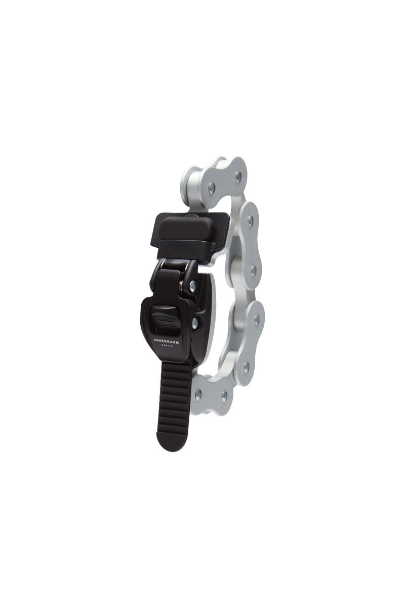 OBJECT B06/BIKE CHAIN BRACELET MEDIUM SIZE BLACK MATT + SILVER