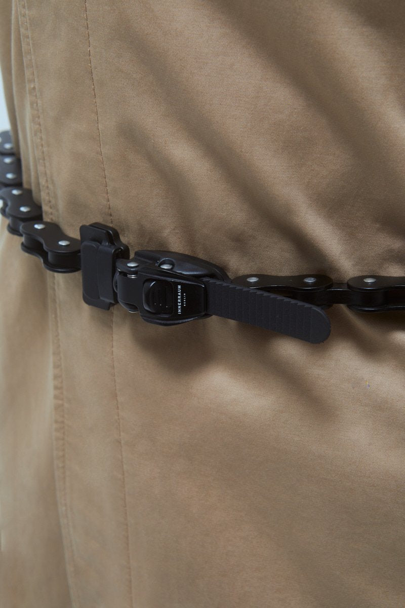 OBJECT B07/BIKE CHAIN BELT MEDIUM SIZE BLACK MATT