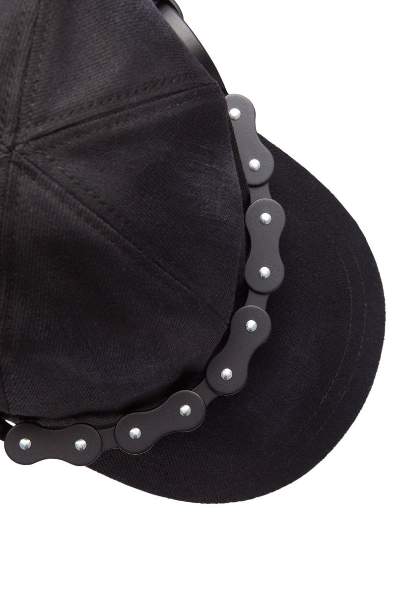 CP2 BIKE CHAIN BASEBALL CAP BLACK BLACK MATT BIKE