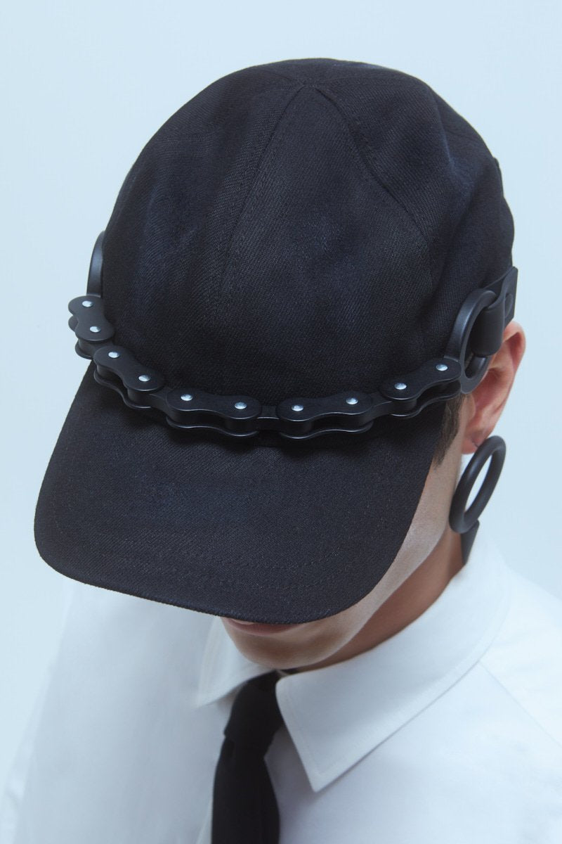 CP2 BIKE CHAIN BASEBALL CAP BLACK BLACK MATT BIKE