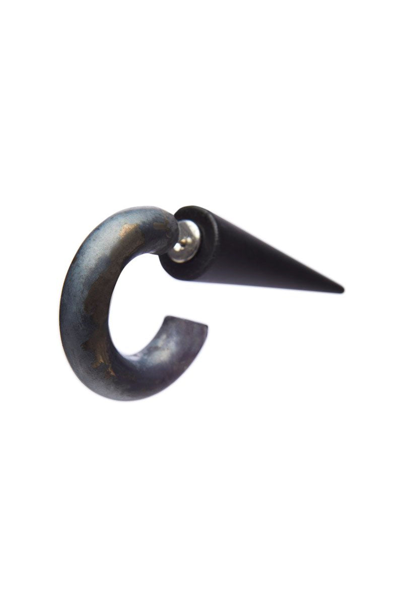 OBJECT EA0/MONO SPIKE EARRING SMALL SIZE BLACK MATT