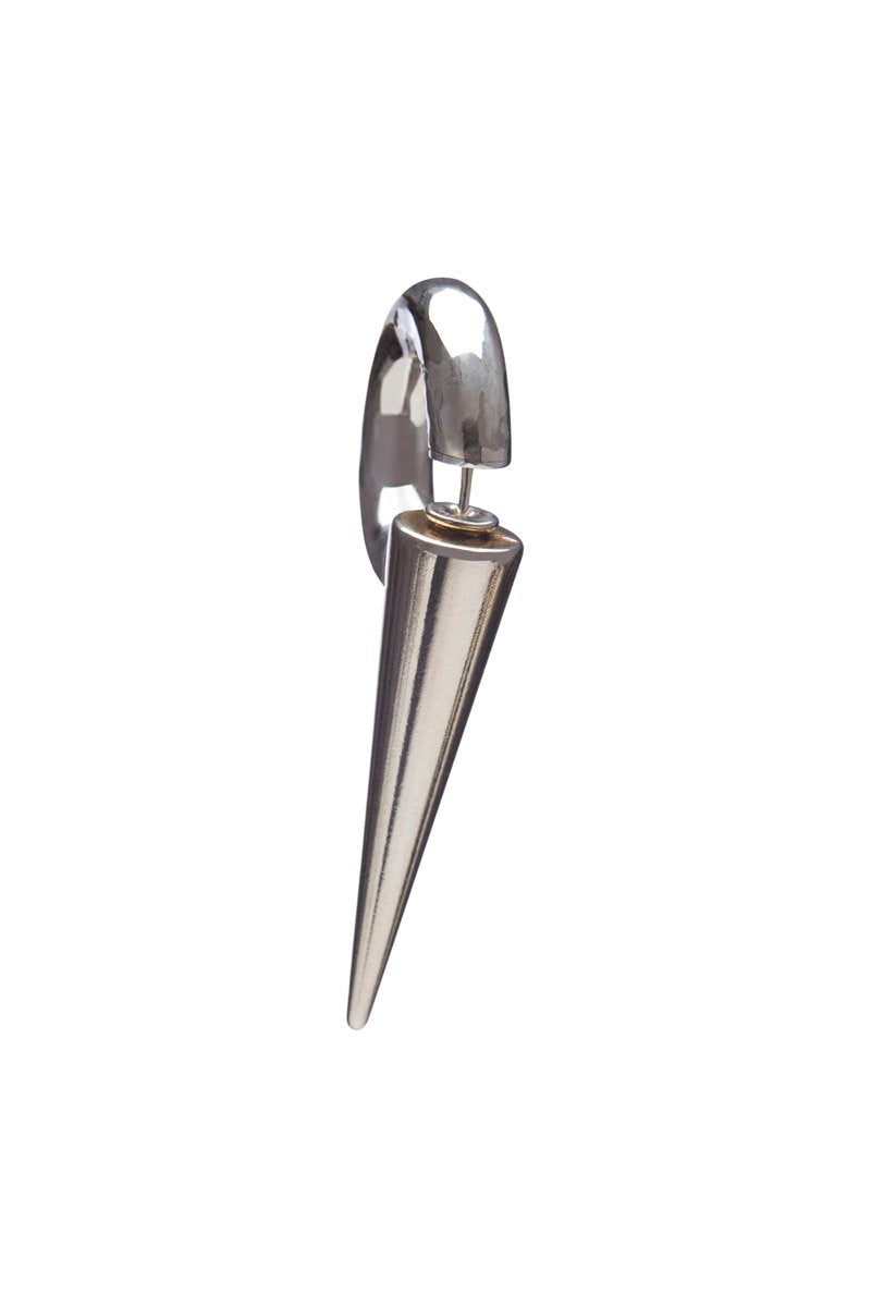 OBJECT EA1/MONO SPIKE EARRING MEDIUM SIZE SILVER SILVER