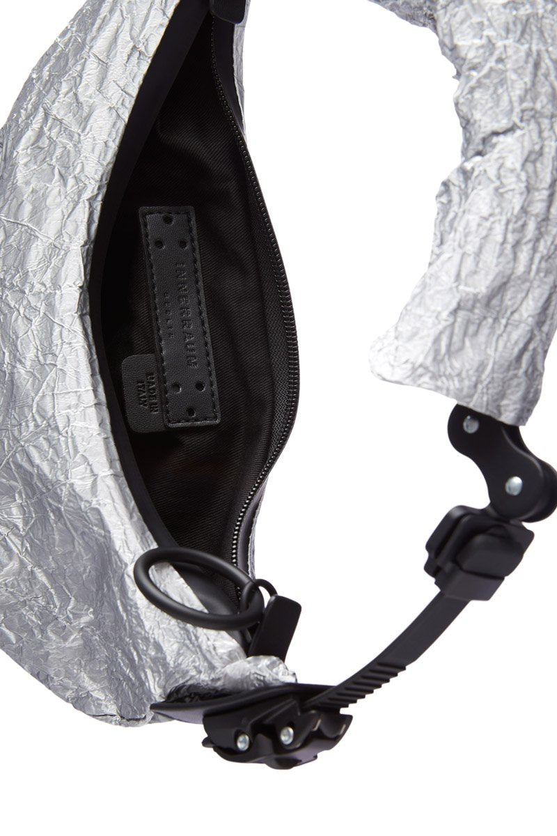 OBJECT HM00/MICRO BAG METALLIC SILVER BLACK