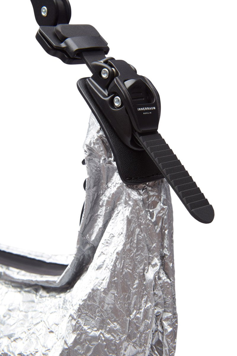 OBJECT HM00/MICRO BAG METALLIC SILVER BLACK