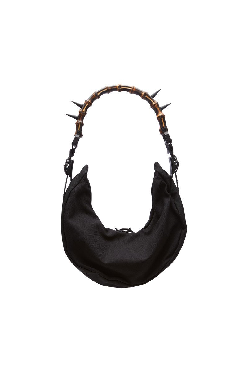 HM2 SMALL HALF MOON BAG BLACK MATT BAMBOO