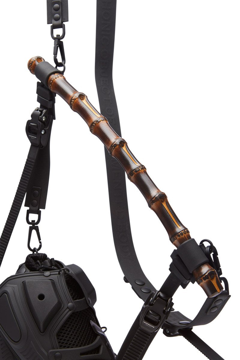 OBJECT I02 HAND BAG/CROSS BODY BLACK MATT BAMBOO