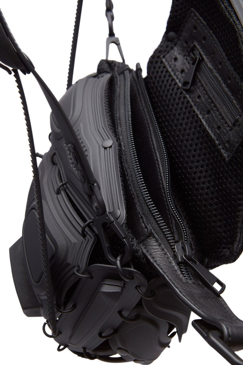OBJECT I02 HAND BAG/CROSS BODY BLACK MATT BAMBOO