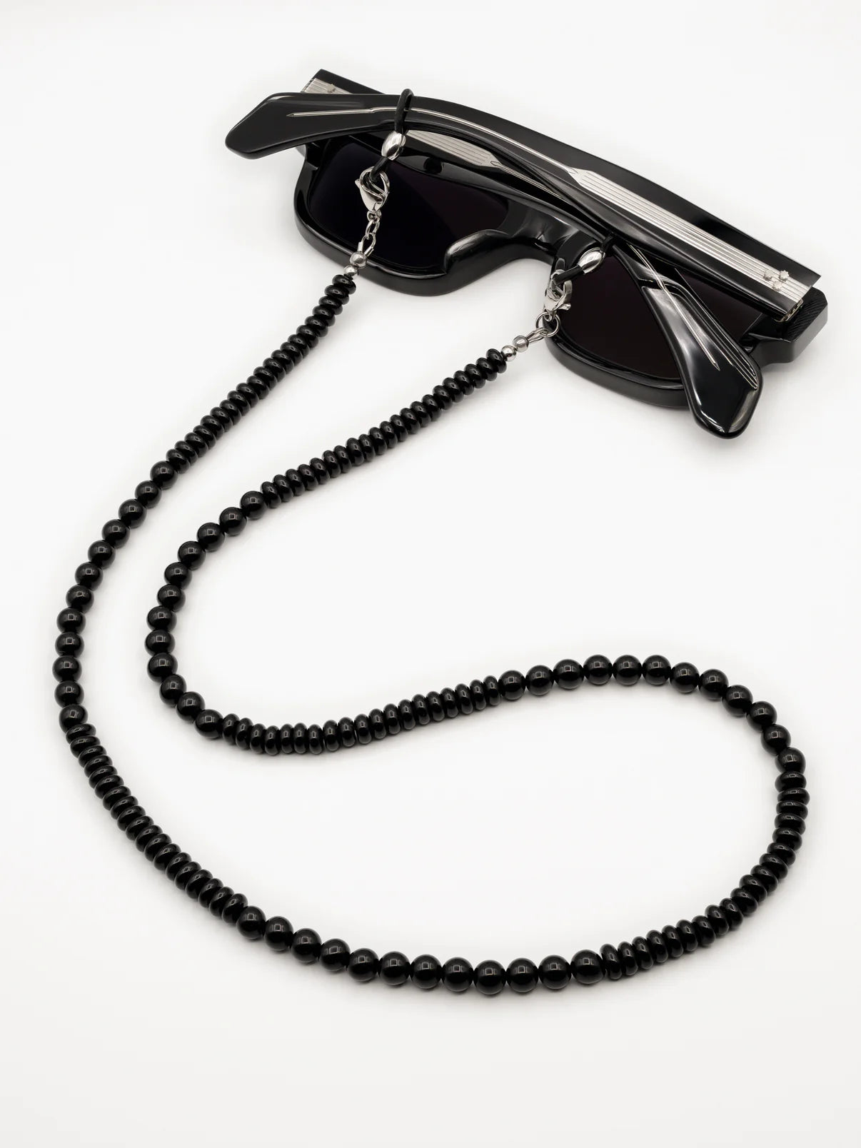 ODESSA EYEWEAR CHAIN SILVER ONYX