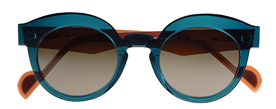 SCIAMMA 1805 CRISTAL BLEU ENCRE ET CARAMEL