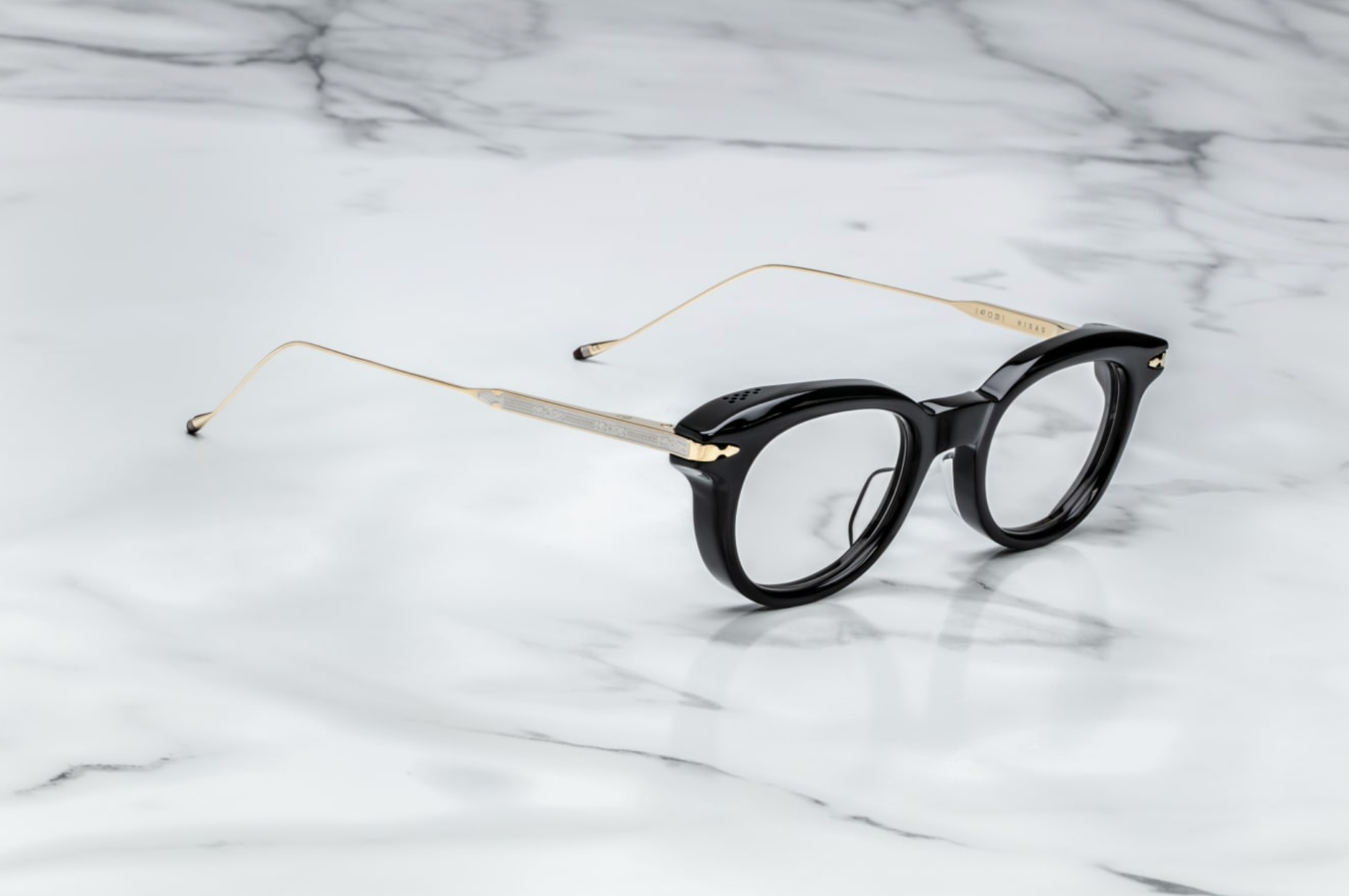 HISAO BLACK GOLD, Superlight Grey CR39, GOLD CLEAR