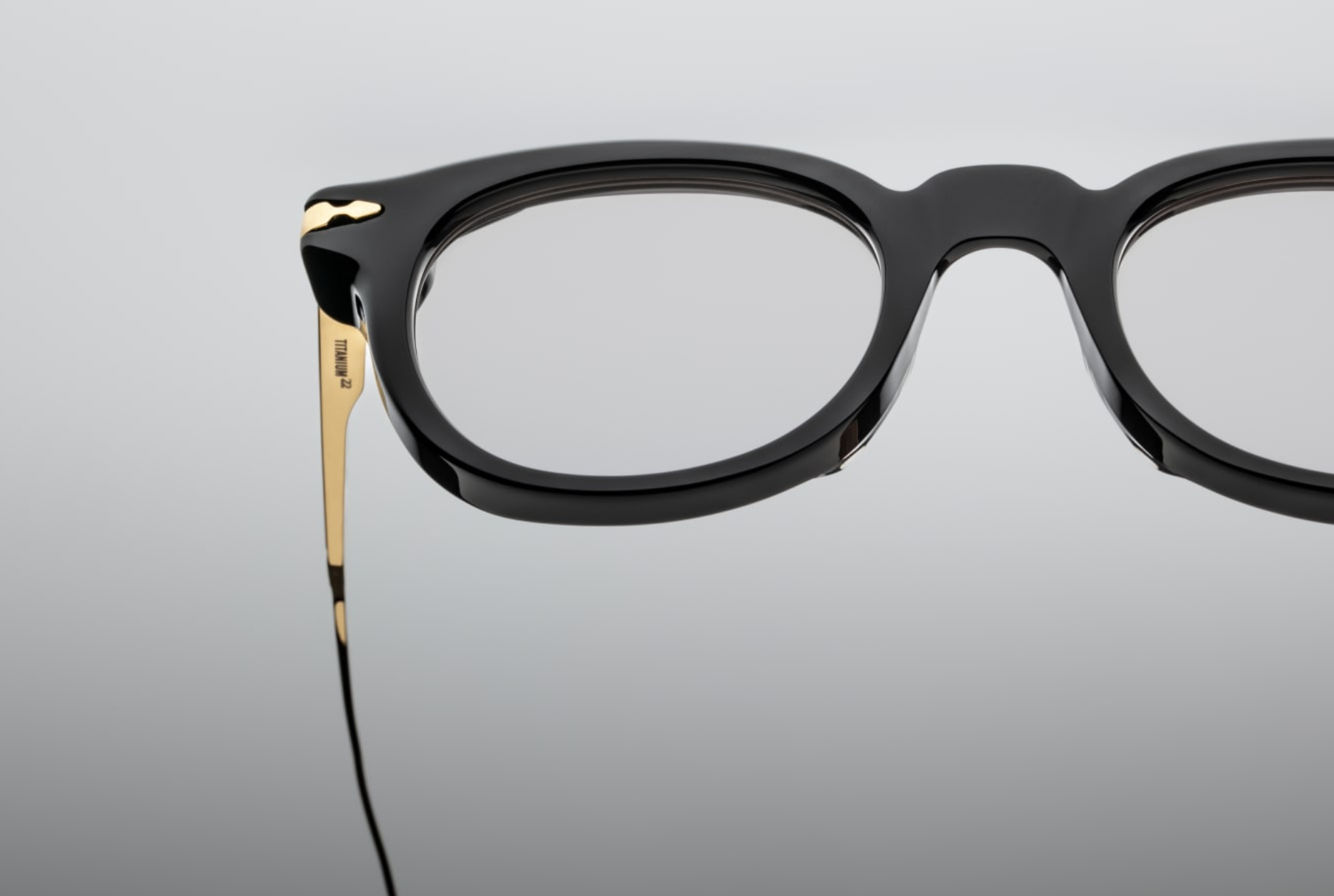 HISAO BLACK GOLD, Superlight Grey CR39, GOLD CLEAR