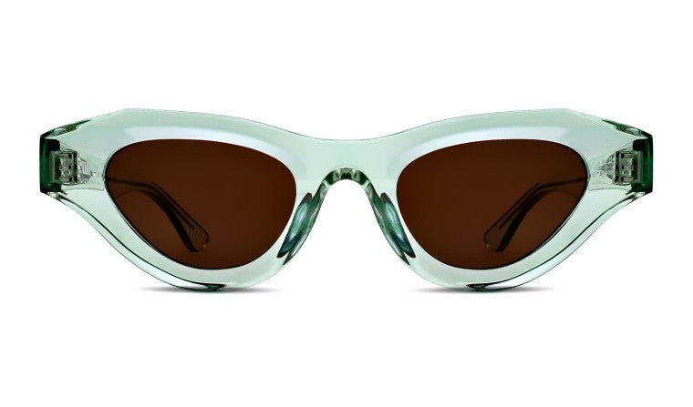 THIERRY LASRY x CULT GAIA JAYA 2751 TRANSLUCENT MINT GREEN SOLID BROWN