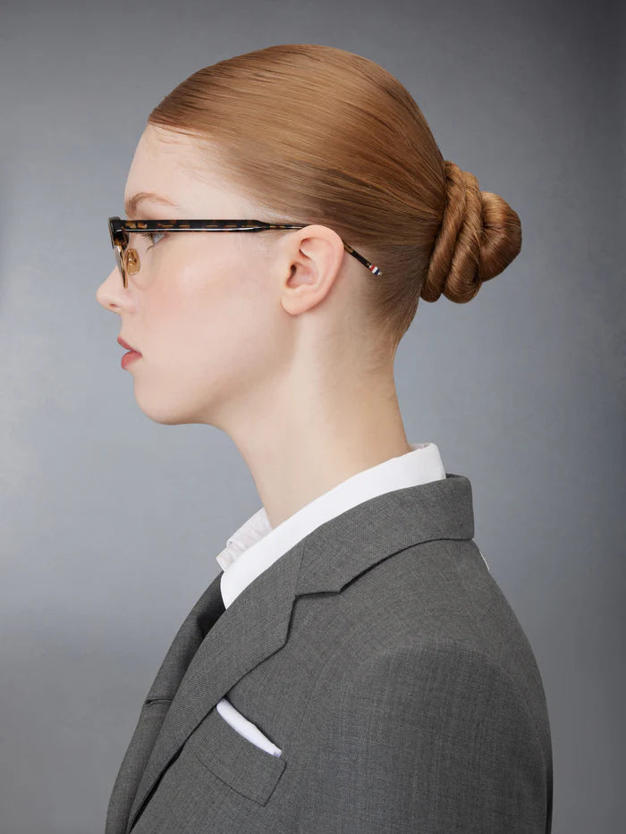 OVAL EYEGLASSES IN ACETATE AND TITANIUM 47 TOKYO TORTOISE & GOLD CLEAR