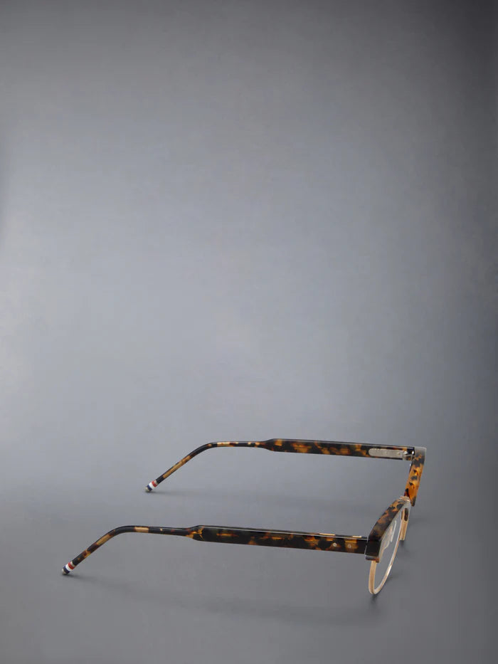 OVAL EYEGLASSES IN ACETATE AND TITANIUM 47 TOKYO TORTOISE & GOLD CLEAR