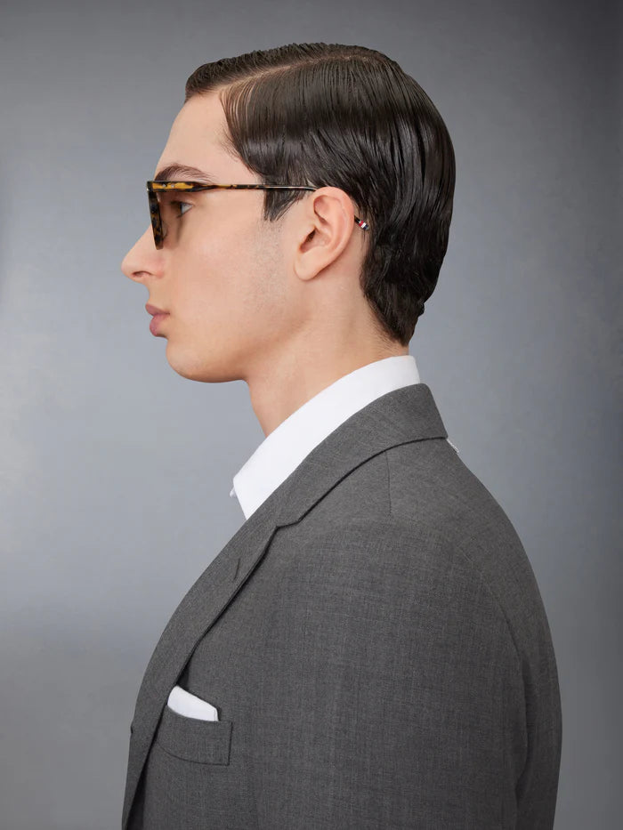 ROUND SUNGLASSES IN ACETATE 45 BROWN TORTOISE
GREEN LENS G 15 AR