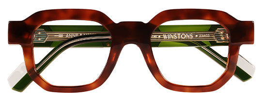 WINSTONS 23A03 ECAILLE ROUSSE MOYENNE CRISTAL VERT