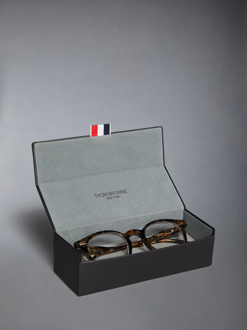 ROUND EYEGLASSES IN ACETATE 46 TOKYO TORTOISE CLEAR