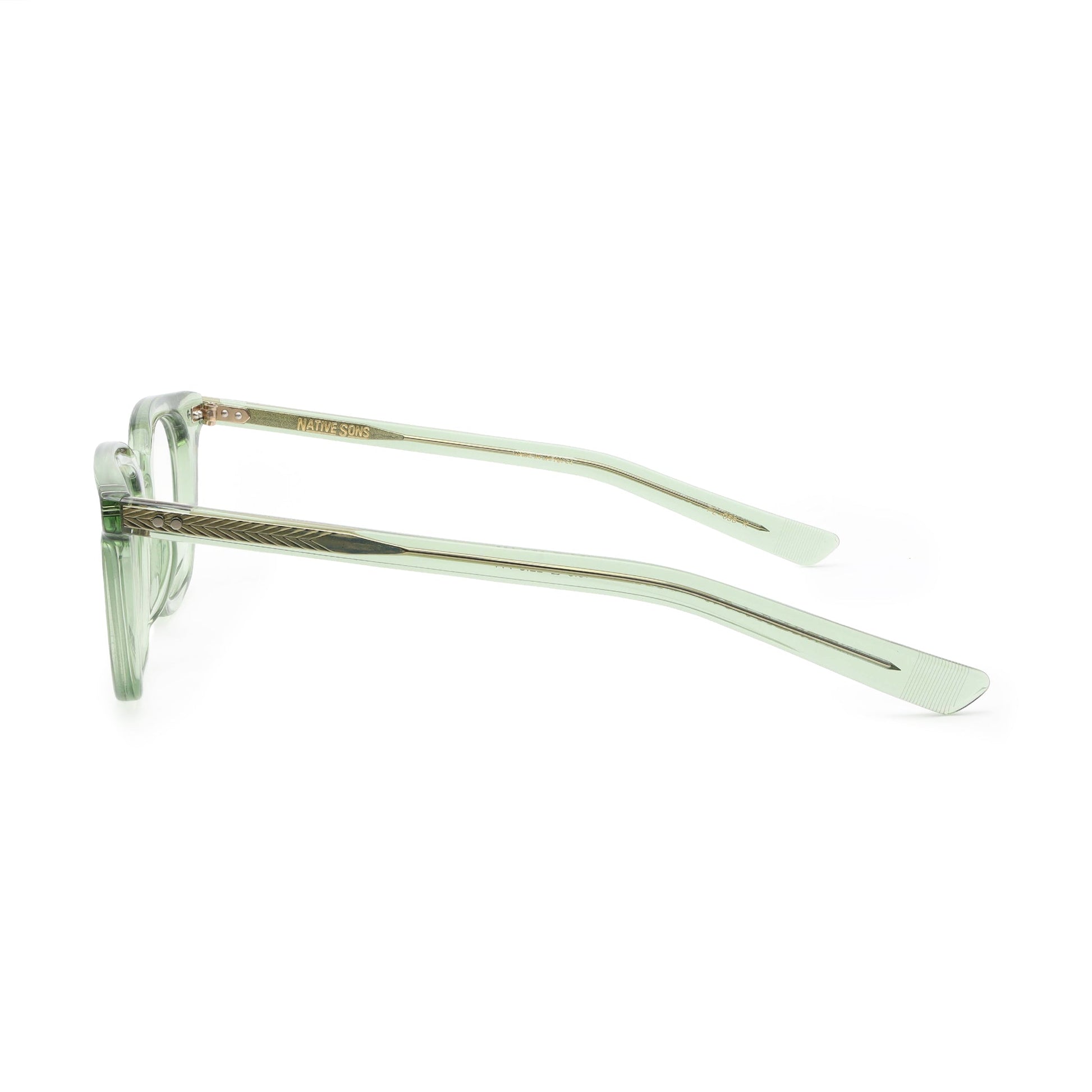 GINSBERG BOTTLE GREEN/16K GOLD CLEAR