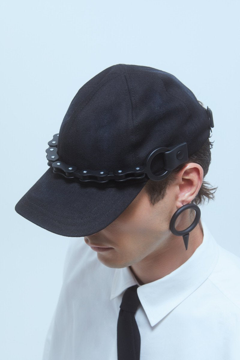 OBJECT CP2/BIKE CHAIN BASEBALL CAP BLACK