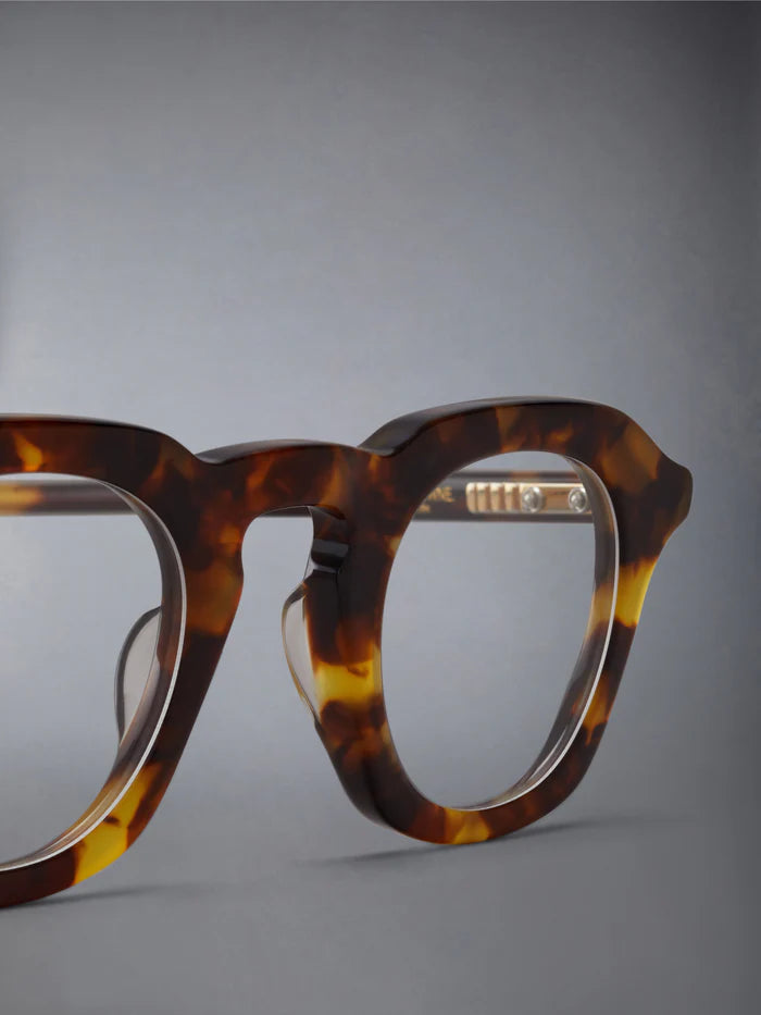 OVAL EYEGLASSES IN ACETATE 39 HONEY TORTOISE
 CLEAR