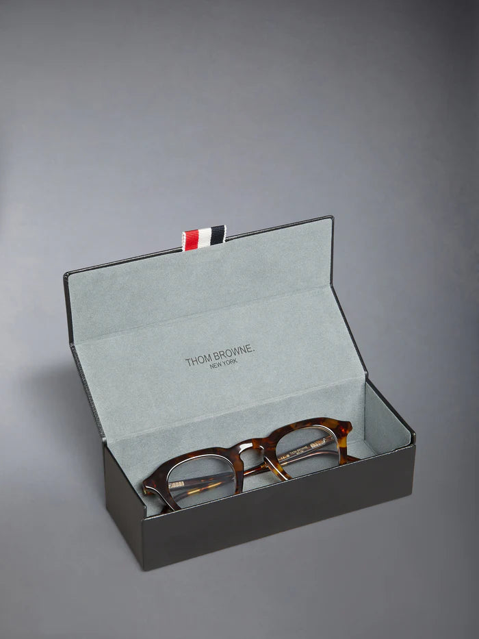 OVAL EYEGLASSES IN ACETATE 39 HONEY TORTOISE
 CLEAR
