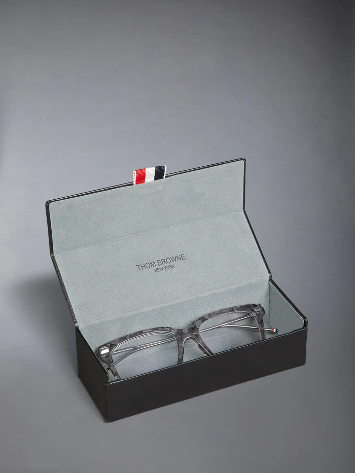 RECTANGULAR EYEGLASSES IN ACETATE 52 GREY TORTOISE CLEAR